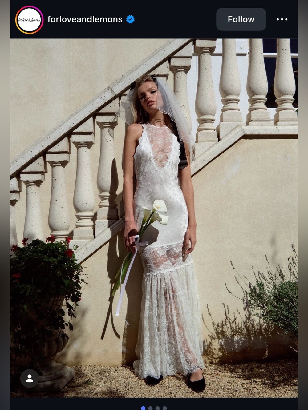 For Love and Lemons Bridal Dress